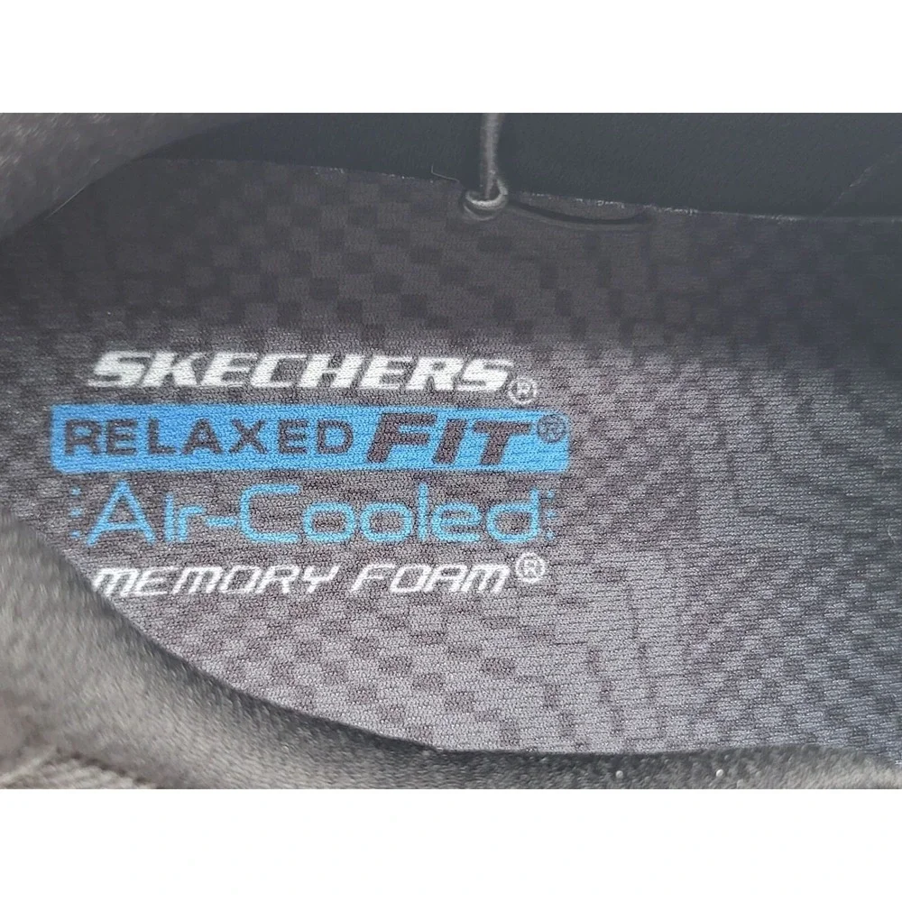 Skechers Cohagen Vierra Relaxed Fit Slip On Black Casual Loafer‎ Shoes 11.5 NWOB